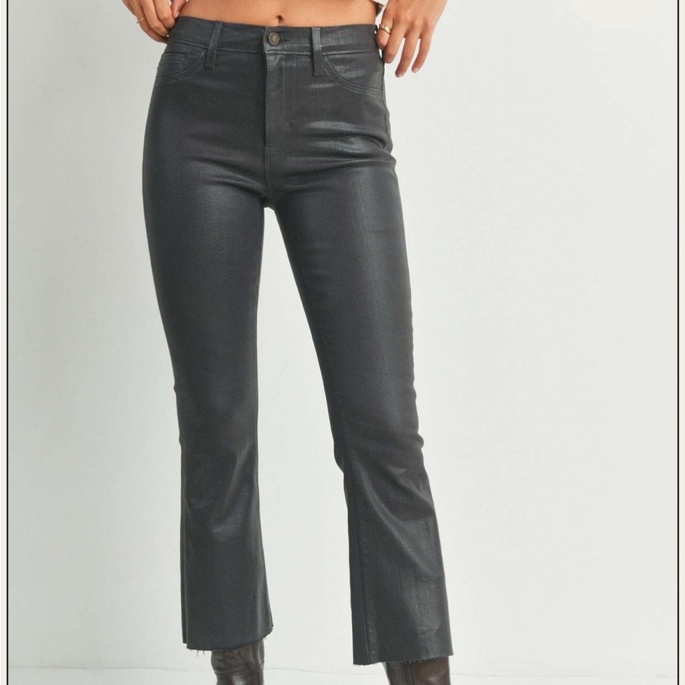 Just Black Denim coated kick flare size 29